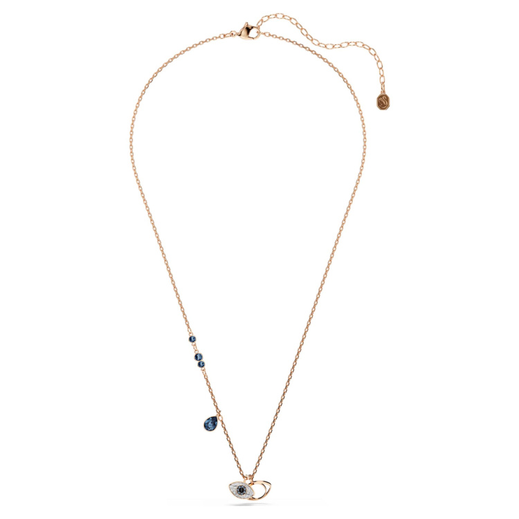 Symbolica pendant Eye, Multicolored, Rose gold-tone plated